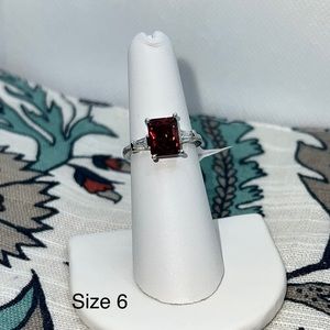 JC Red Gemstone Ring